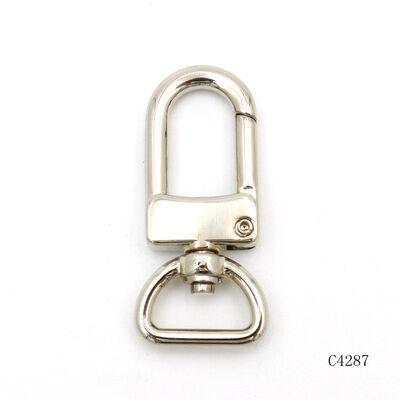 Manufacturer Wholesale Metal Lobser Snap Hook Key chain Clasp Carabiner Metal Keychain Clip Bag Clasp 