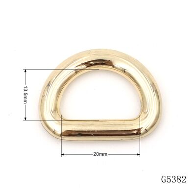Bag Accessories 20mm D Ring Buckle Strong D Buckle Slider Bag Strap Adjust Buckle Dog Collar D Ring Connector