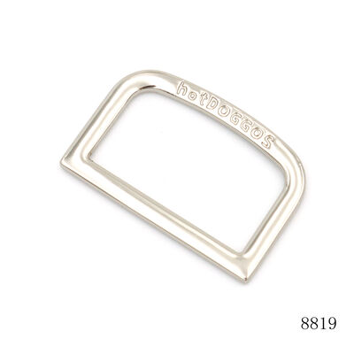 Quality Logo D Ring Buckle Dog Collar Hardness 25mm Strap Adjuster Slider Pet Hardware D Buckle Bag Accessories