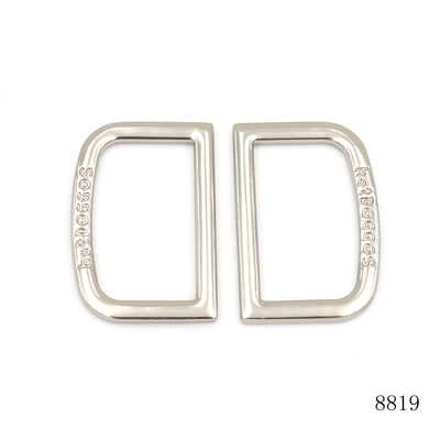 Quality Logo D Ring Buckle Dog Collar Hardness 25mm Strap Adjuster Slider Pet Hardware D Buckle Bag Accessories