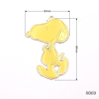 3D Metal Logo Label Custom Animal Logo Tag Metal Key Chain Hanging Tag Soft Enamel Pendants 