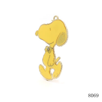 3D Metal Logo Label Custom Animal Logo Tag Metal Key Chain Hanging Tag Soft Enamel Pendants 