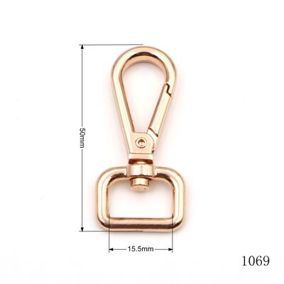Swivel Trigger Snap Hook, Metal Snap Hook Carabiner Hardware Accessories, Swivel Metal Snap Hook Lock Clasp for Bag Buckle Dog Leash