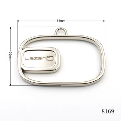 Handbag Hardware Accessories Nickel Custom Metal Logo Label Metal Brand Logo Hanging Plate