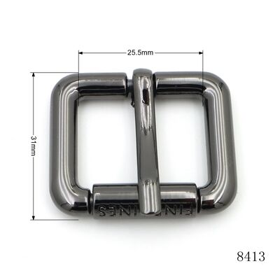 25mm Shiny Light Gold Roller Pin Buckle Zinc Alloy Sandal Shoes Accessory for Ladies Skinny Belt Bag Parts & Accessories