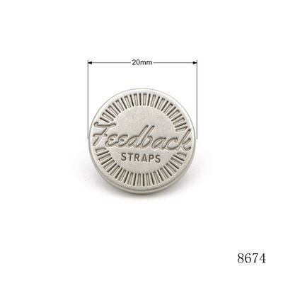 Custom Logo Rivets, Solid Metal Screw Rivets for Bags, Flat Rivet Logo, Custom Logo Shiny Rivets, Zinc Alloy Bag Hardware Accessories 20mm