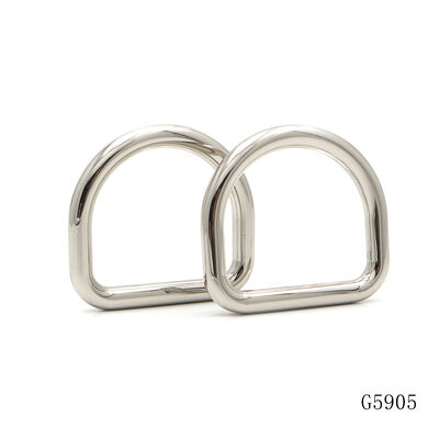 Quality Shiny Polished Silver D Ring Buckle 38mm Bag Strap Slider Dog Collar Adjuster Buckle Belt Connector