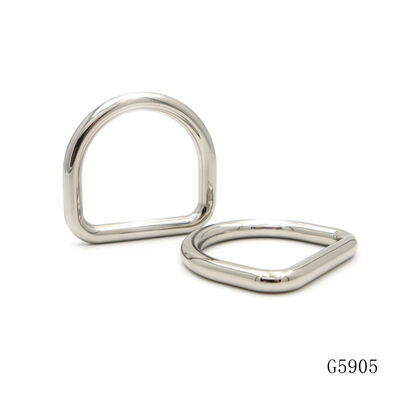 Quality Shiny Polished Silver D Ring Buckle 38mm Bag Strap Slider Dog Collar Adjuster Buckle Belt Connector