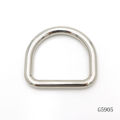 Quality Shiny Polished Silver D Ring Buckle 38mm Bag Strap Slider Dog Collar Adjuster Buckle Belt Connector