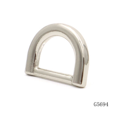 12mm Flat D Ring Buckle for Bags | Zinc Alloy Metal Hardware