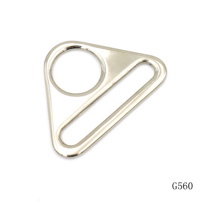 Triangle Metal Slide Adjuster Bag Hardware Shoulder Strap Slider Buckle Custom Zinc Alloy Triangular Ring for Handbag Strap