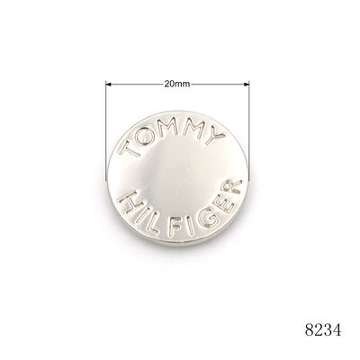 20mm Flat Zinc Alloy Metal Logo Rivet Custom Leather Rivets Studs