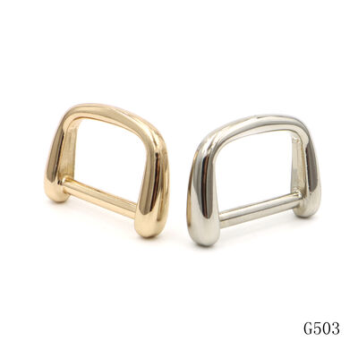 24mm Metal D Ring Zinc Alloy Square D Ring 1 Inch With Smooth Edge
