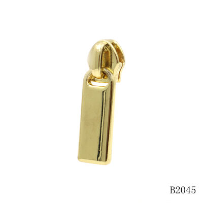 Gold Metal Zipper Puller #3 Zipper Slider Round Head For Bag Hardware