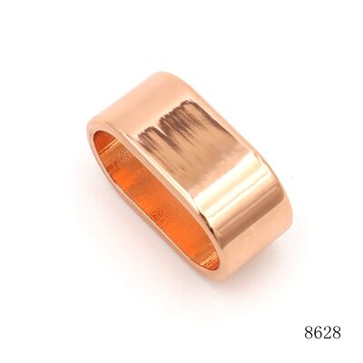 20mm Metal Belt Loops Rose Gold Metal Belt Loop Keeper Oval For Straps And Belts