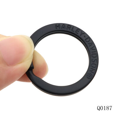 Carbon Steel Flat Key Rings Chrome Matte Black Key Ring 30mm