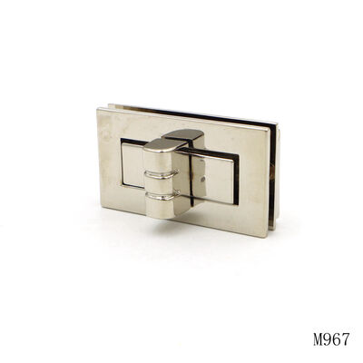 40mm Metal Bag Lock Nickel Plated Handbag Lock Hardware Rectangular