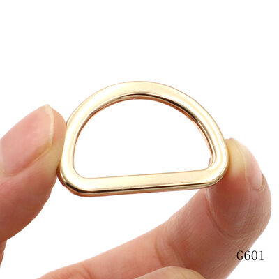 25mm Metal D Ring Shiny Flat D Ring Corrosion Resistant For Bag Making