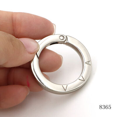 Silver Spring Gate O Rings Customizable Metal Clip Rings With Design Logo