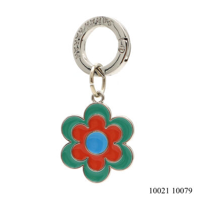 Zinc Alloy Metal Enamel Charms Soft Enamel Flower Bag Charms Colorful