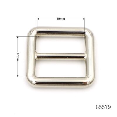 Zinc Alloy Metal Strapping Buckles OEM / ODM Tri Glide Slide Buckle For Bag And Pet Collar