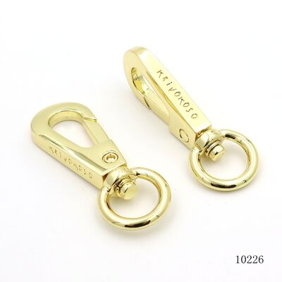 Custom Logo Gold Snap Hooks Corrosion Resistant Snap Hooks For Bags Handbag
