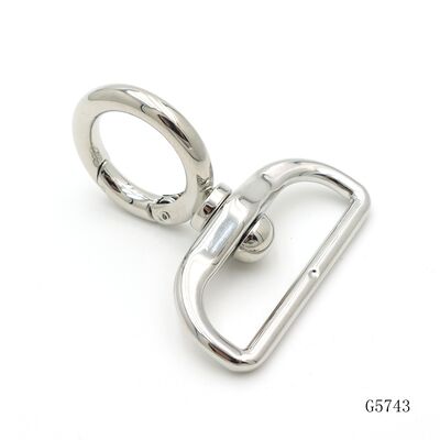 Zinc Alloy Swivel Snap Hook Nickel Plated Heavy Duty Swivel Hooks 38mm