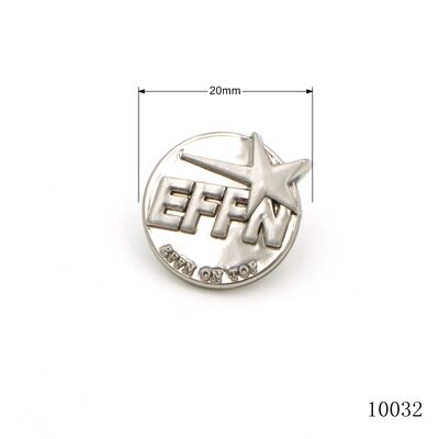 20mm Zinc Alloy Rivet Silver Plated Custom Logo Rivets OEM ODM