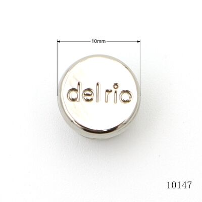 Customized Small Metal Rivets Silver Flat Head Rivets 10mm For Bag