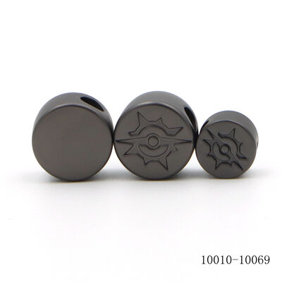 Personalized Zinc Alloy Beads 9mm Metal Beads For Bracelets / Necklaces