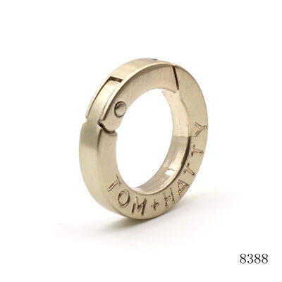 OEM ODM O Spring Ring Gold Round Carabiner Key Ring For Bag Handbag