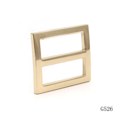 Shiny Metal Square Buckle 26mm Gold Plated Buckles OEM / ODM For Handbag