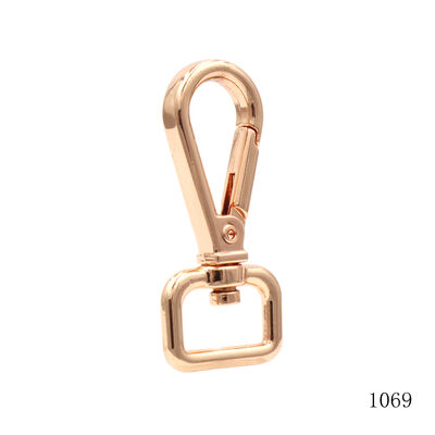 Rose Gold Plating Bag Snap Clasp 15.5mm Snap Hook For Bag Hardware