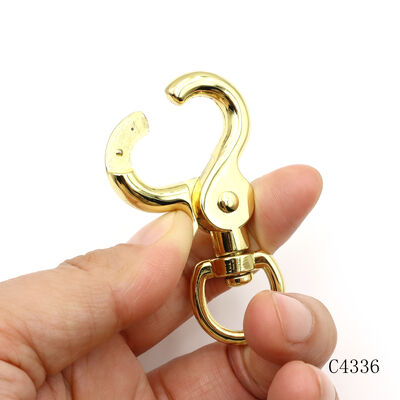 Zinc Alloy Swivel Snap Hook Heavy Duty Metal Trigger Snap Gold
