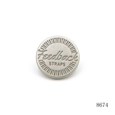 Leather Bag Rivet Flat Metal Stud Rivet 15mm With Custom Logo