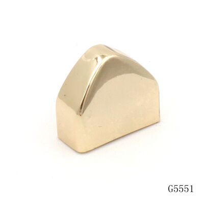 Gold Plating Zinc Alloy Bag Accessory Tail Clip with Screw Fixing for Bag Strap