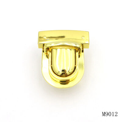 Zinc Alloy Metal Bag Closure Shiny Gold Purse Latch Closure Luggage Hardware