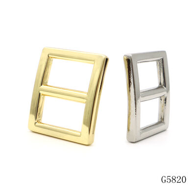 Gold Plated Metal Square Buckle 16mm 19mm 26mm 32mm Adjustable Strap Buckles