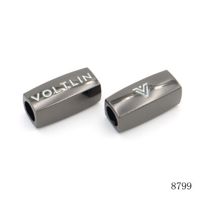 20mm Metal Tube Beads Corrosion Resistant Enamel Tube Beads Gunmetal