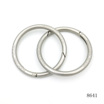 Huge Size Strong Spring O Ring 73mm Bag Carabiner Clip with Logo Engraved Text