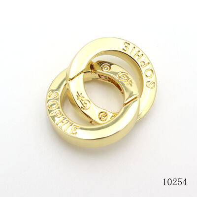26mm Gold Spring Ring O Ring Carabiner Open Gate Ring with Custom Logo