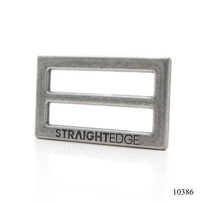 Heavy Duty Anti Silver Metal Logo Tri-glide Buckle 45mm Strap Slider Adjust Buckles